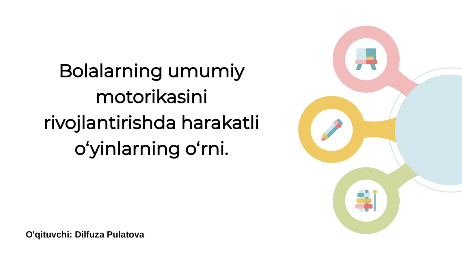 Harakatli O'yinlar va Bolalar 1