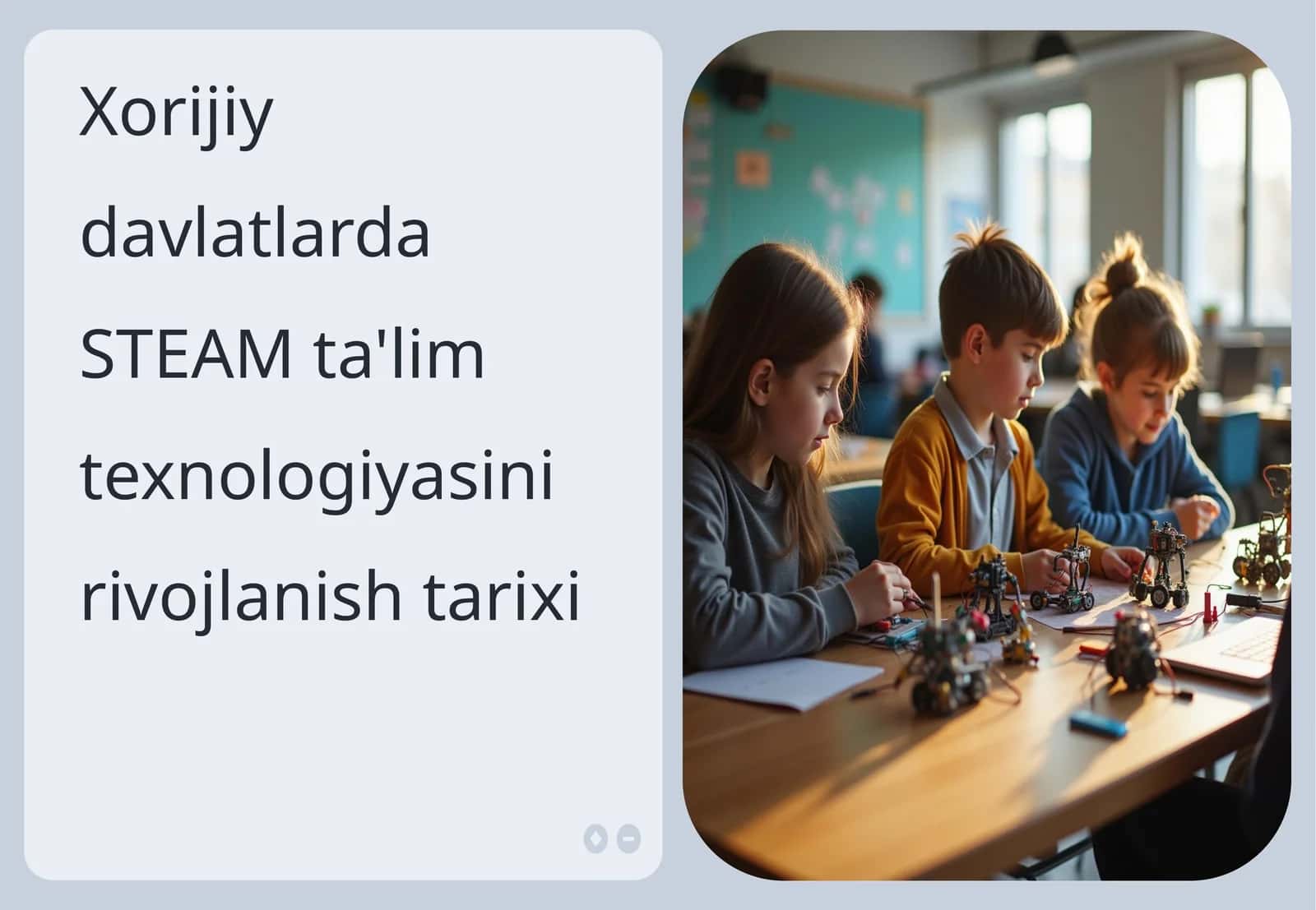 Xorijiy davlatlarda STEAM ta'lim texnologiyasini rivojlanish tarixi 1
