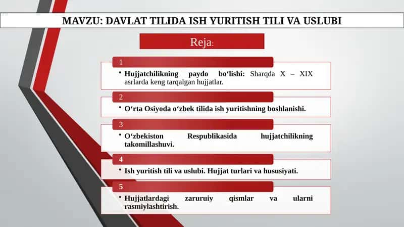 Davlat tilida ish yuritish 1