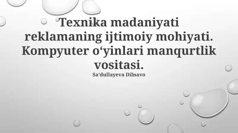 Zamonaviy jamiyatda reklama ta'siri va uning oqibatlari 1