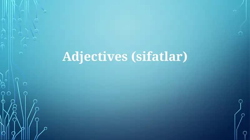 Tasviriy sifatlar 1