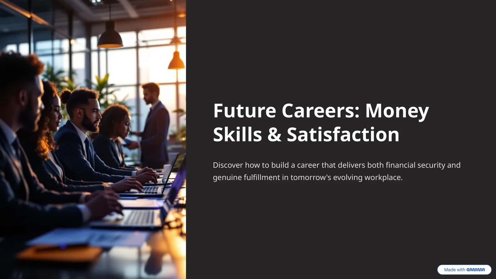 Future Careers: Money Skills & Satisfaction 1