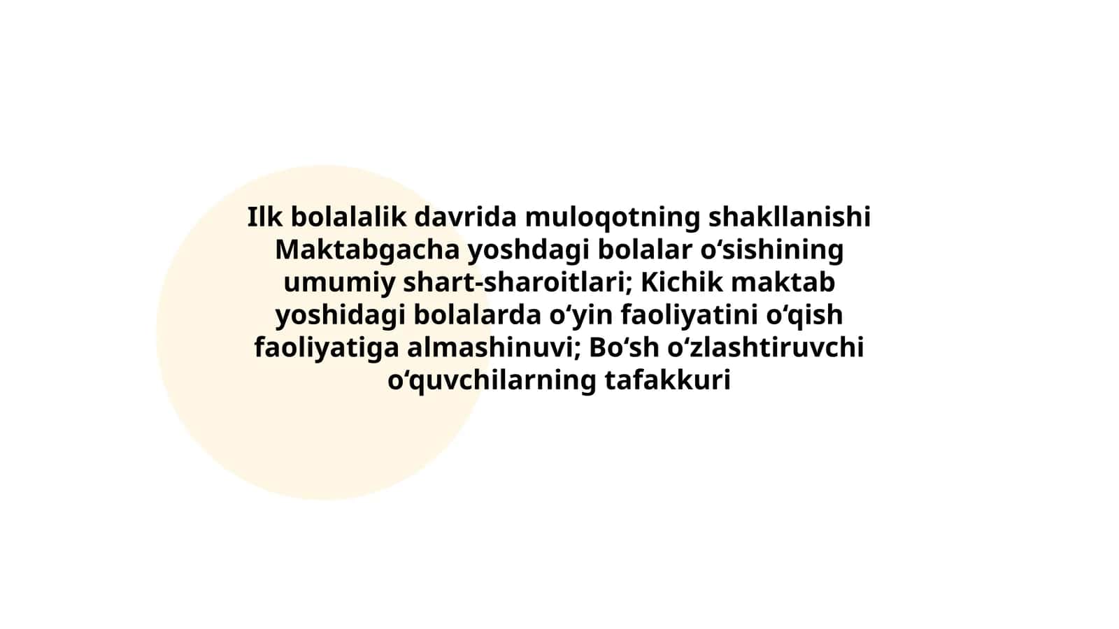 Muloqotning shakllanishi 1