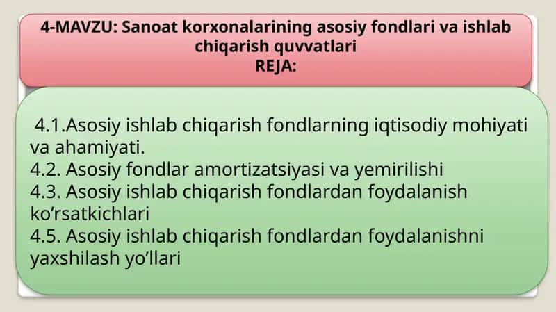 Asosiy ishlab chiqarish fondlari 1