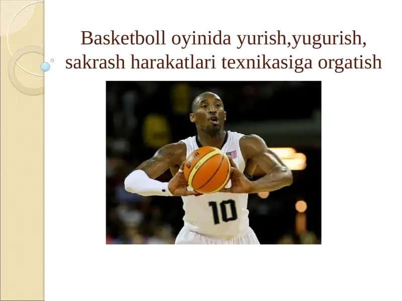 Basketbol o'yinida yurish, yugurish, sakrash harakatlariga o'rgatish 1