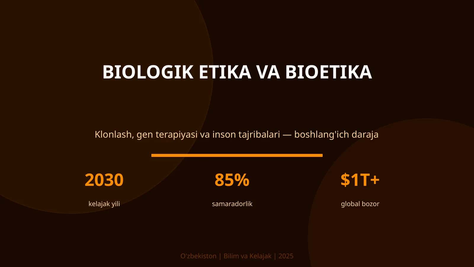 BIOLOGIK ETIKA VA BIOETIKA 1
