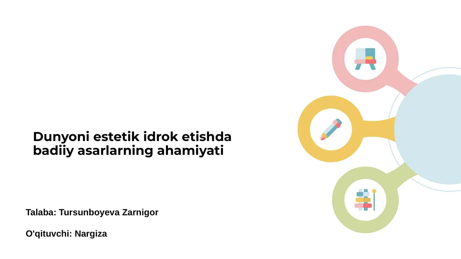 Dunyoni estetik idrok etishda badiiy asarlarning ahamiyati 1