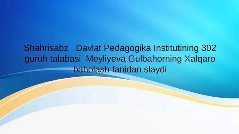 Ta`lim tizimi rivojlangan dunyo mamlakatlari 1