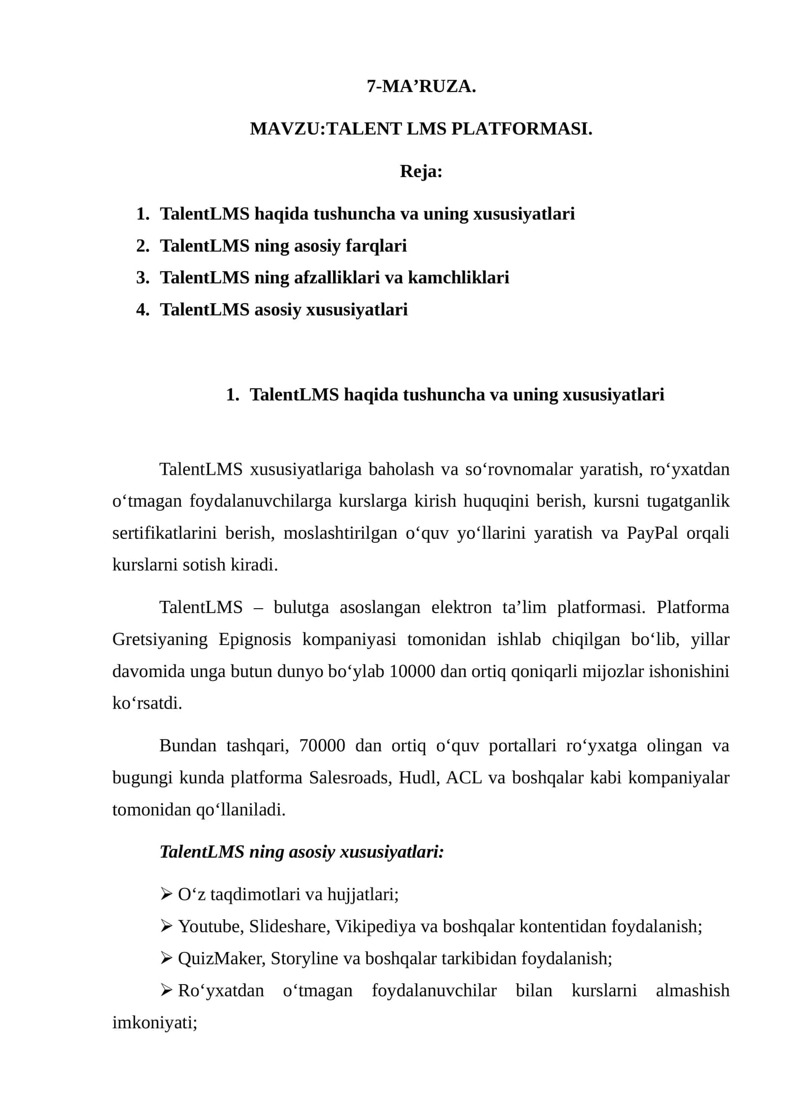TALENT LMS PLATFORMASI 1