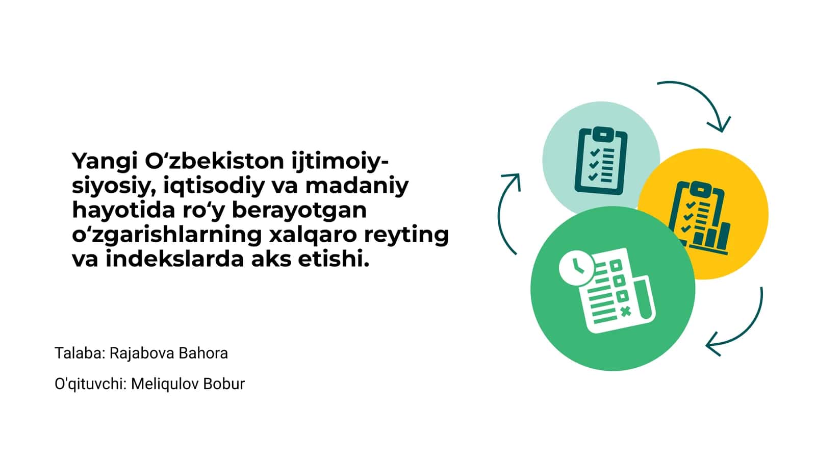 Yangi O‘zbekiston: Ijtimoiy-siyosiy islohotlar 1