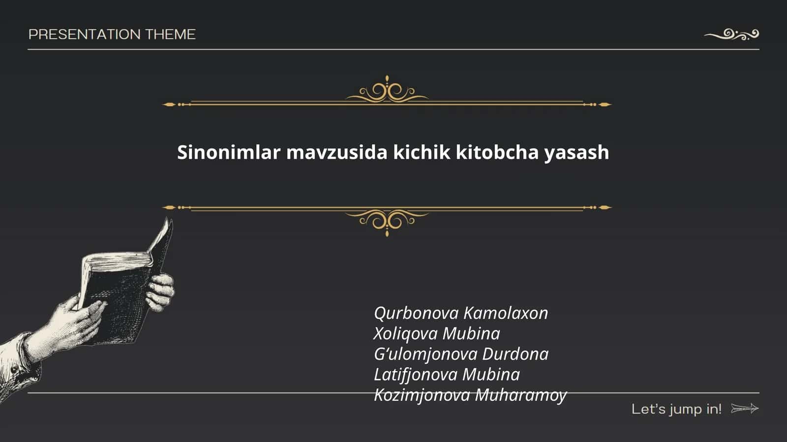 Sinonimlar mavzusida kichik kitobcha yasash 1