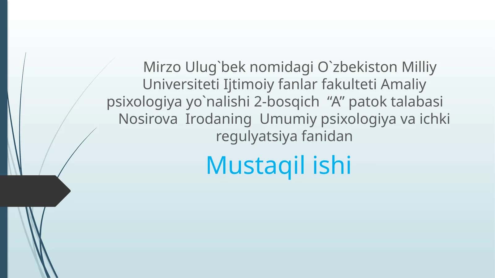 Ehtiyojlar klasifikatsiyasi 1