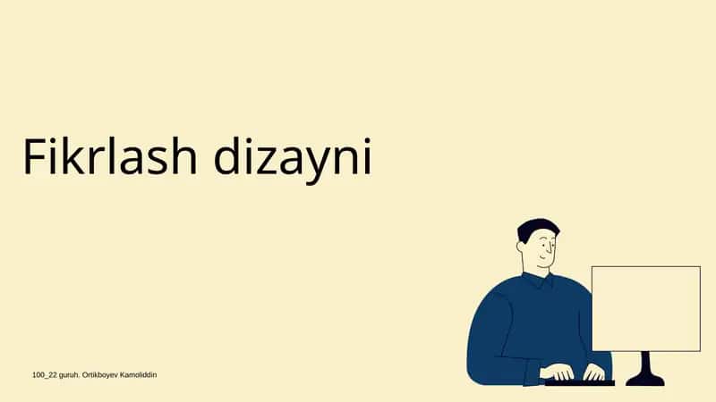 Fikrlash dizayni 1