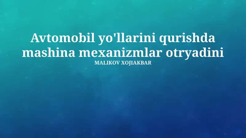 Механизмларнинг ажралишининг олдини олиш чоралари 1