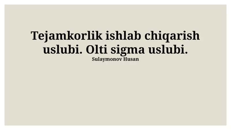 Muvaffaqiyatli Amalga Oshirish Strategiyasi 1
