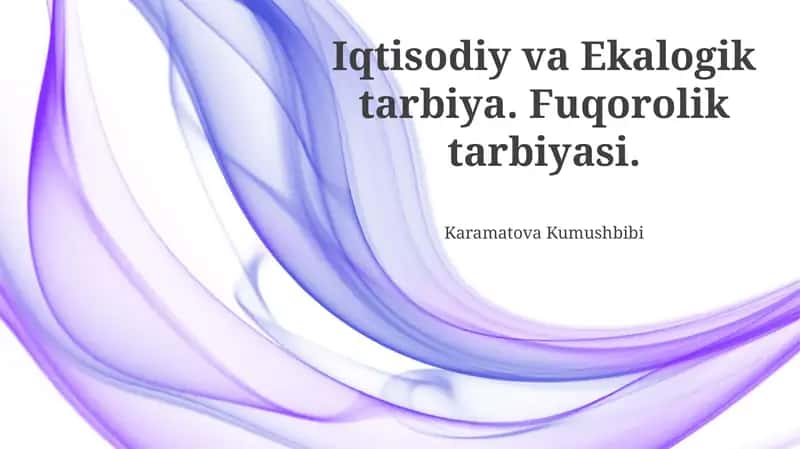 Barqaror rivojlanish konsepsiyasi 1