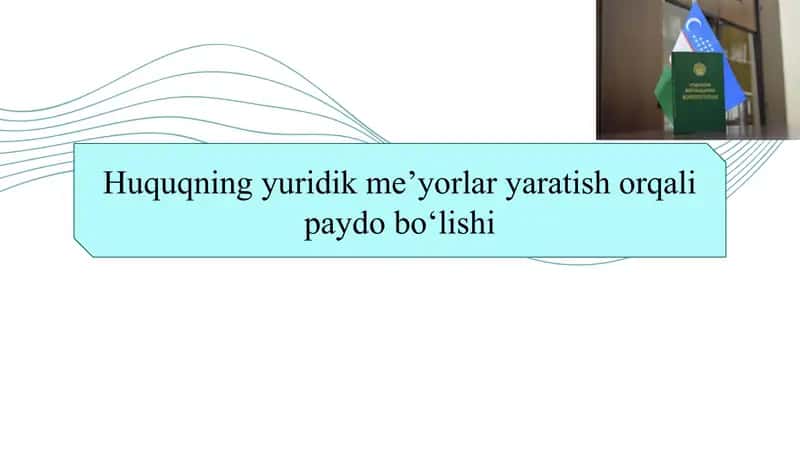 Huquqning yuridik me’yorlar yaratish orqali paydo bo‘lishi 1