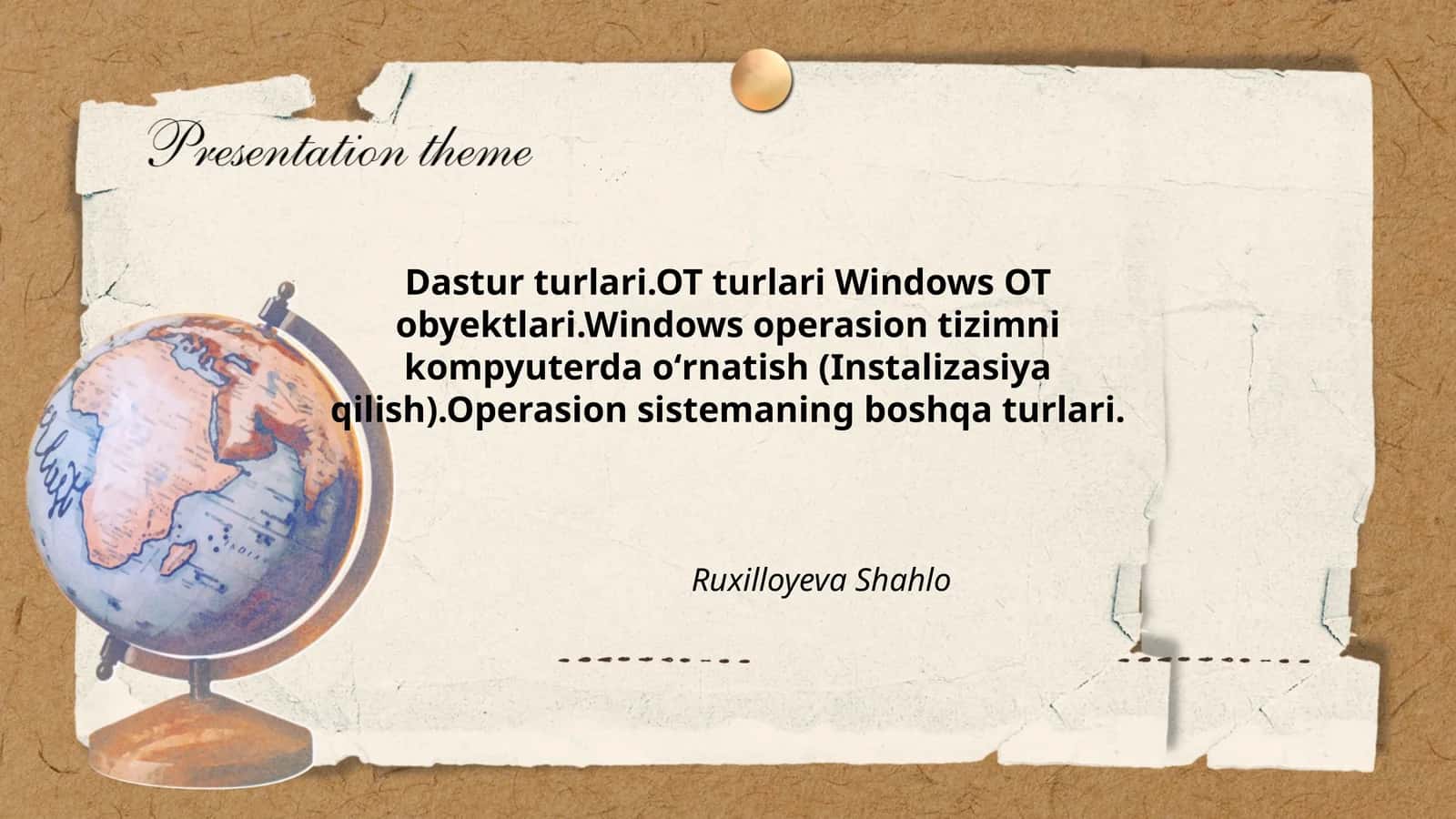 Dastur turlari 1