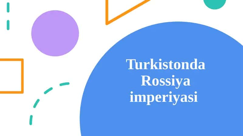 Turkistonda Rossiya imperiyasi 1
