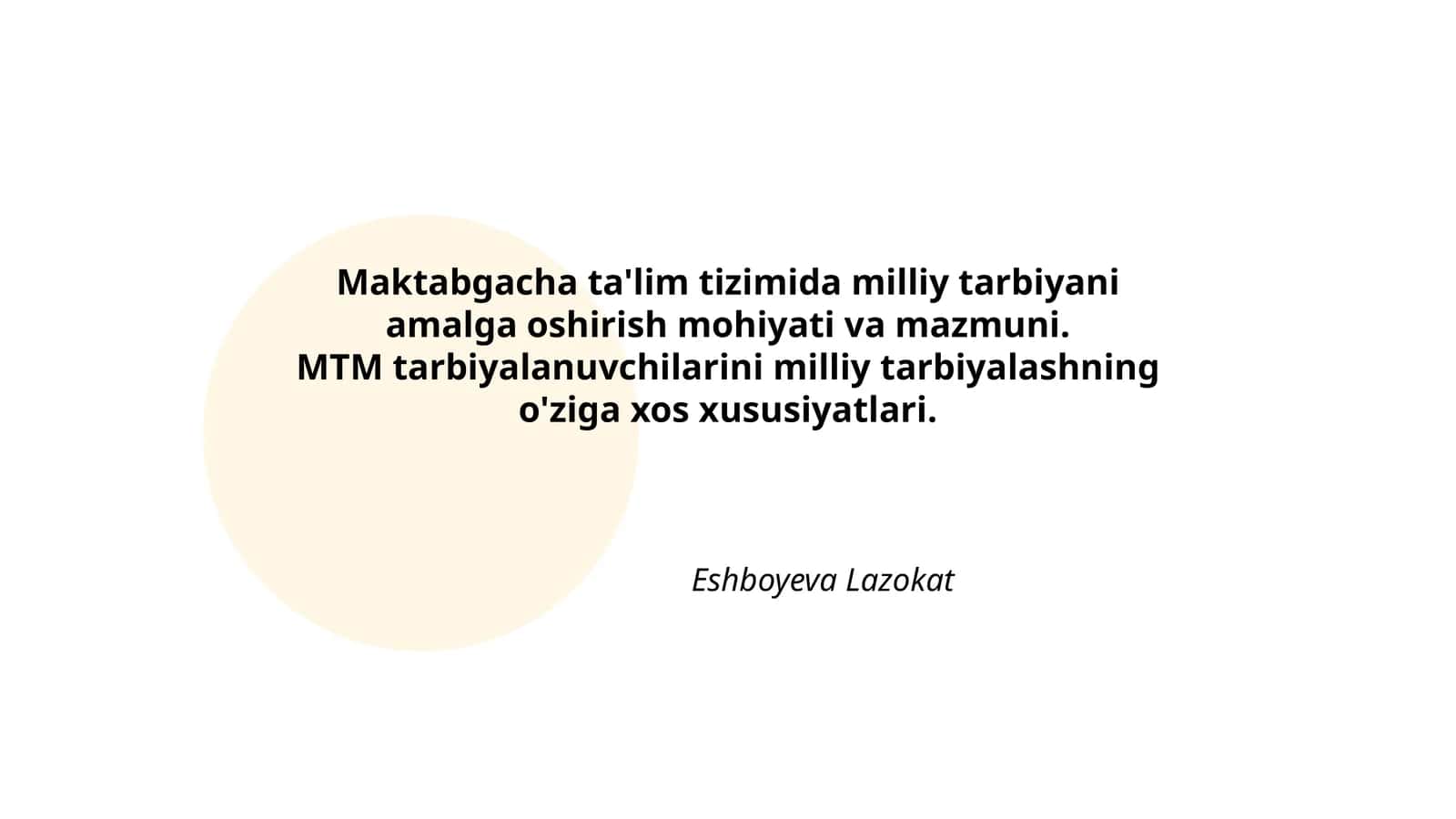 Eshboyeva Lazokat 1