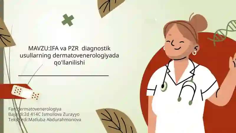IFA va PZR diagnostik usullari