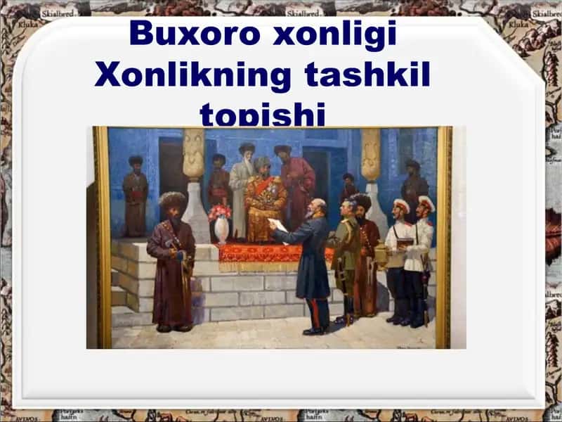 buxoro xonligining tashkil topishi va siyosiy hayoti 1