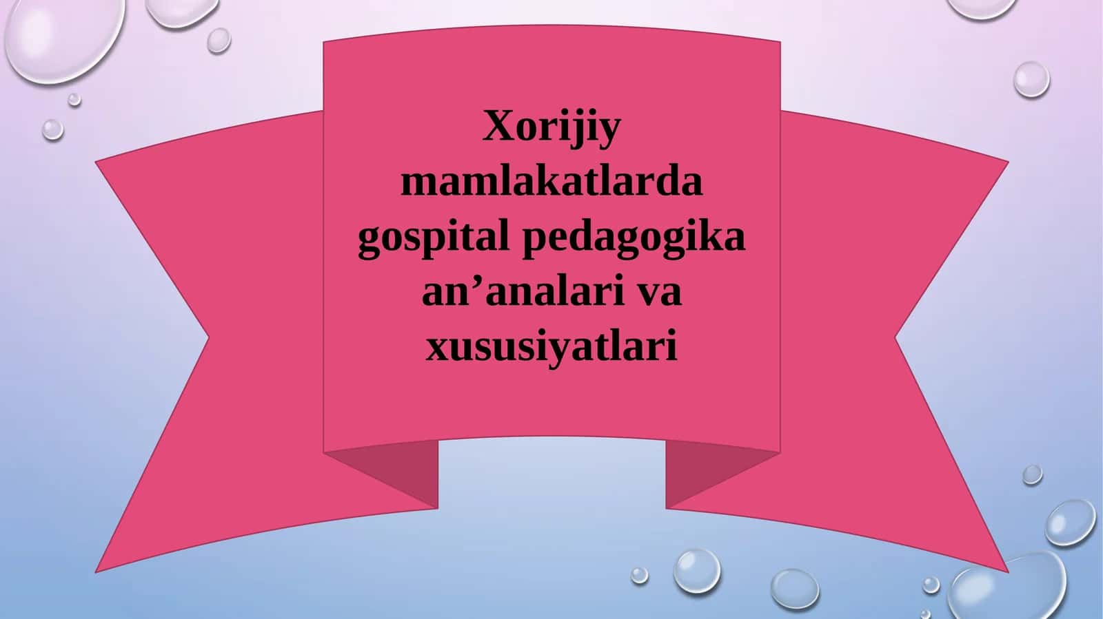 GOSPITAL MAKTABLAR TIZIMI RIVOJLANGAN DAVLATLAR 1
