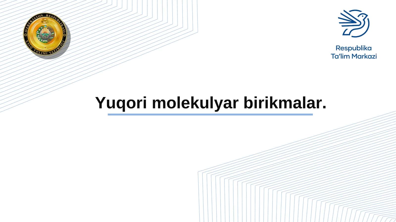 Yuqori molekulyar birikmalar 1