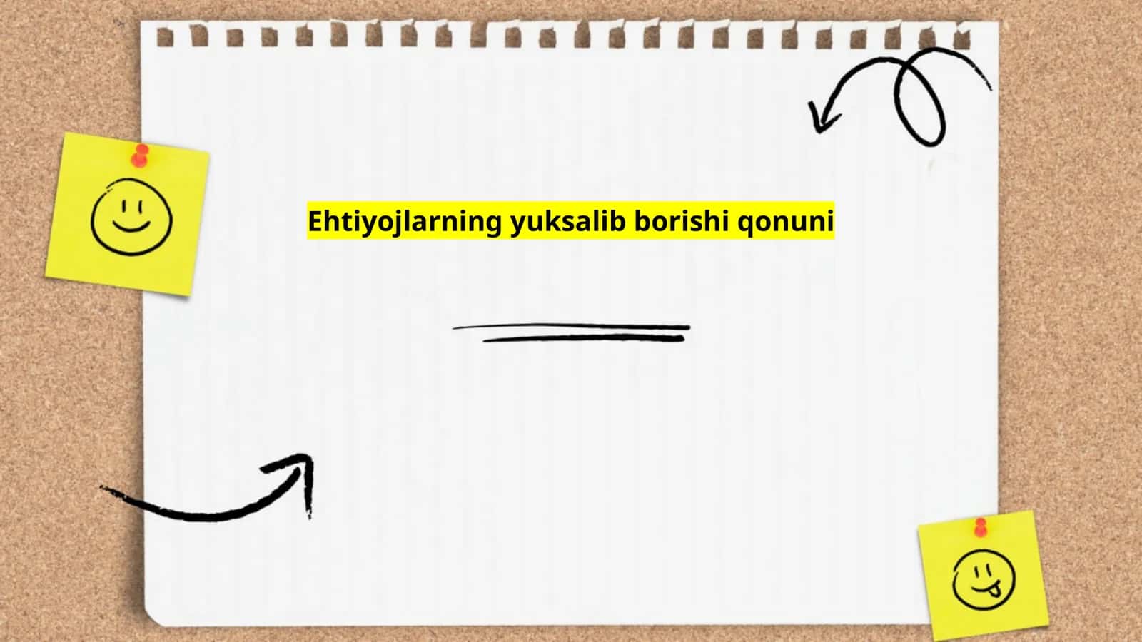 Ehtiyojlarning yuksalib borishi qonuni 1