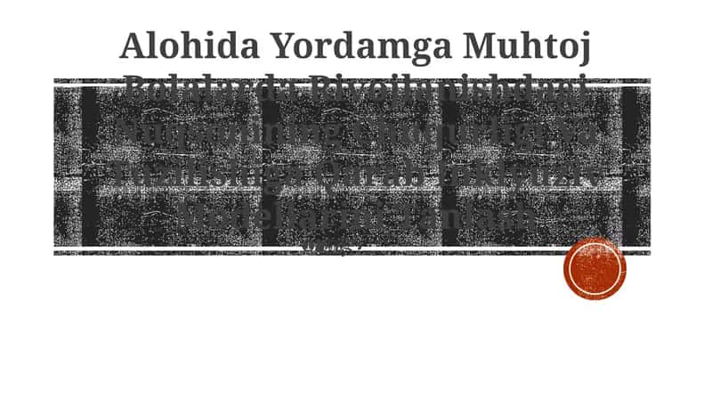 Rivojlanishdagi Nuqsonining Chuqurligi Va Tuzilishiga Qarab Inklyuziv Modellarini Tanlash 1