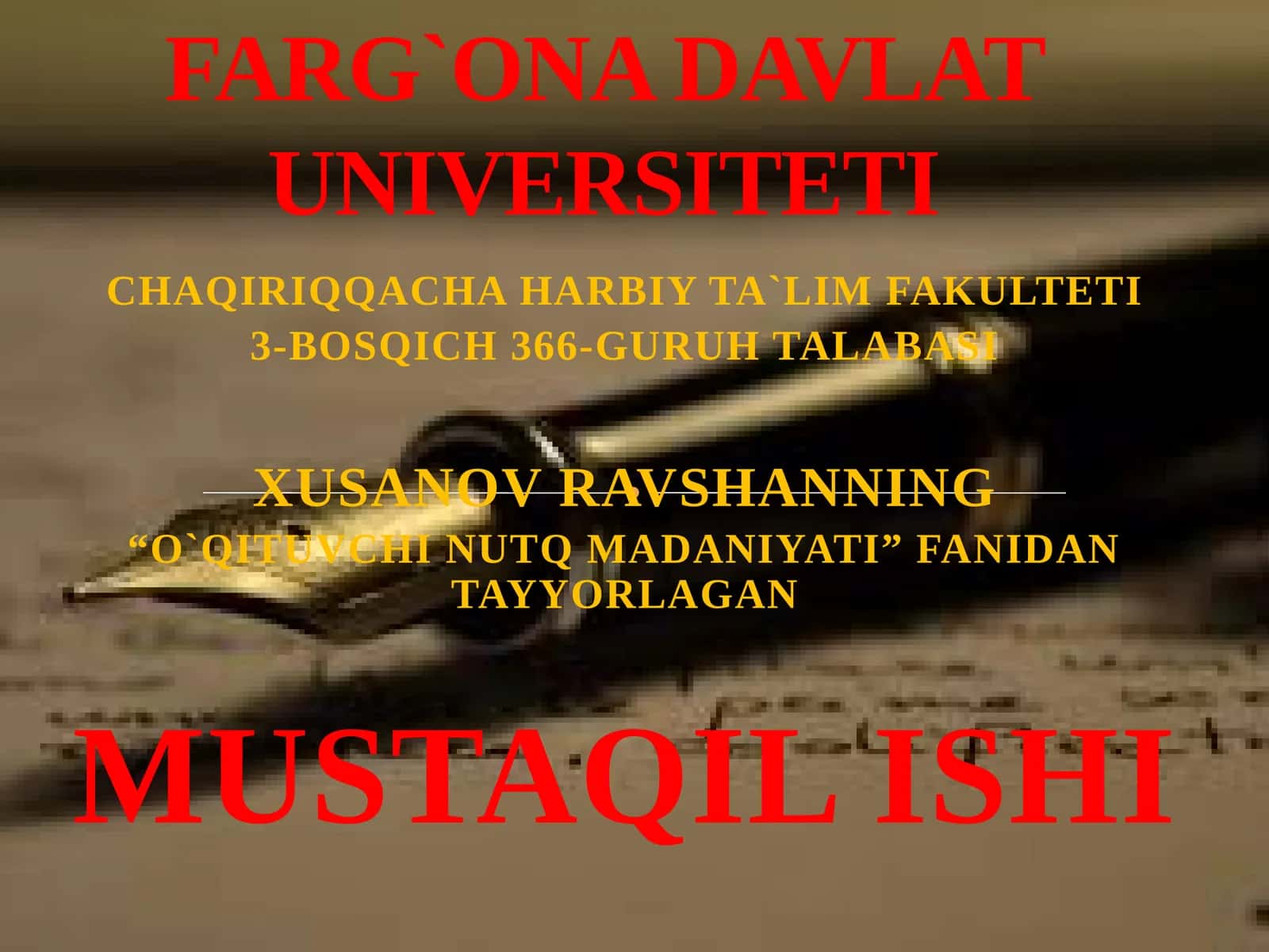 CHAQIRIQQACHA HARBIY TA`LIM FAKULTETI 1