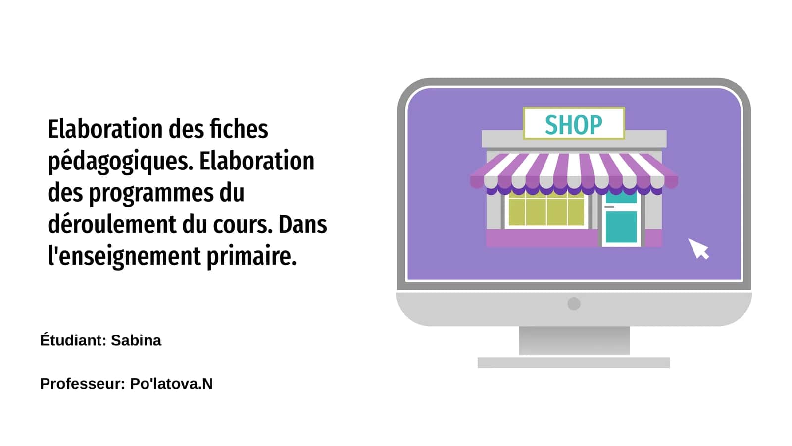 Elaboration des fiches pédagogiques 1