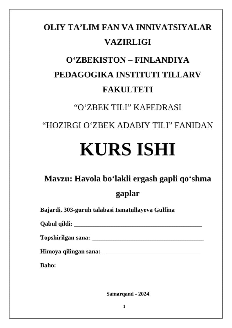 Havola bo‘lakli ergash gapli qo‘shma gaplar 1