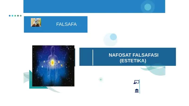 NAFOSAT FALSAFASI (ESTETIKA) 1