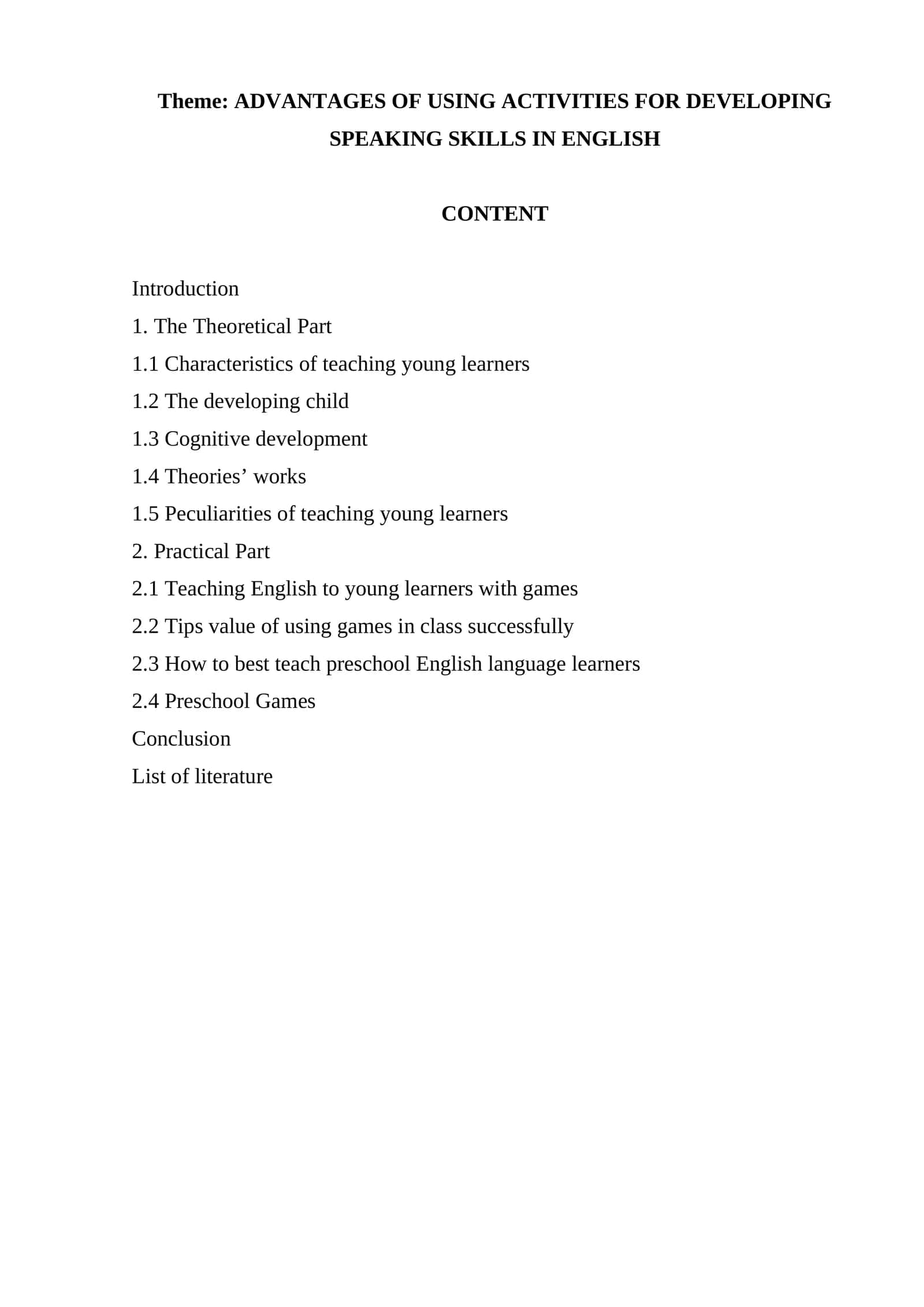 Advantages of Using Activities for Developing Speaking Skills in English 1