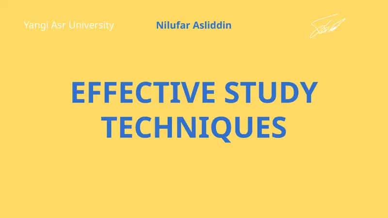 Effective learning strategies 1
