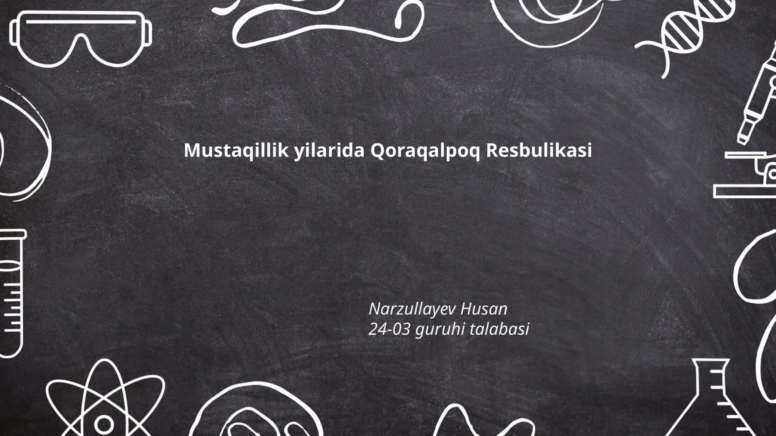 Qoraqalpog'iston Respublikasining siyosiy rivojlanishi 1