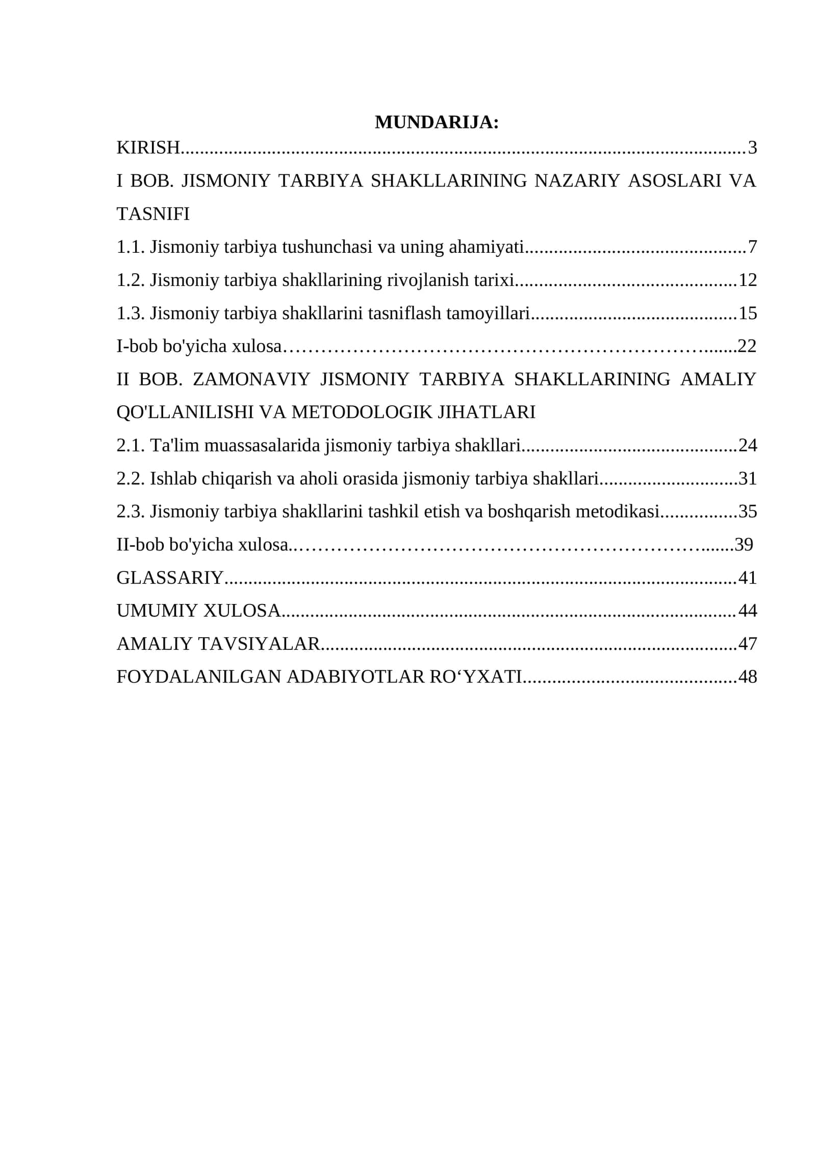 Jismoniy tarbiya shakllari 1