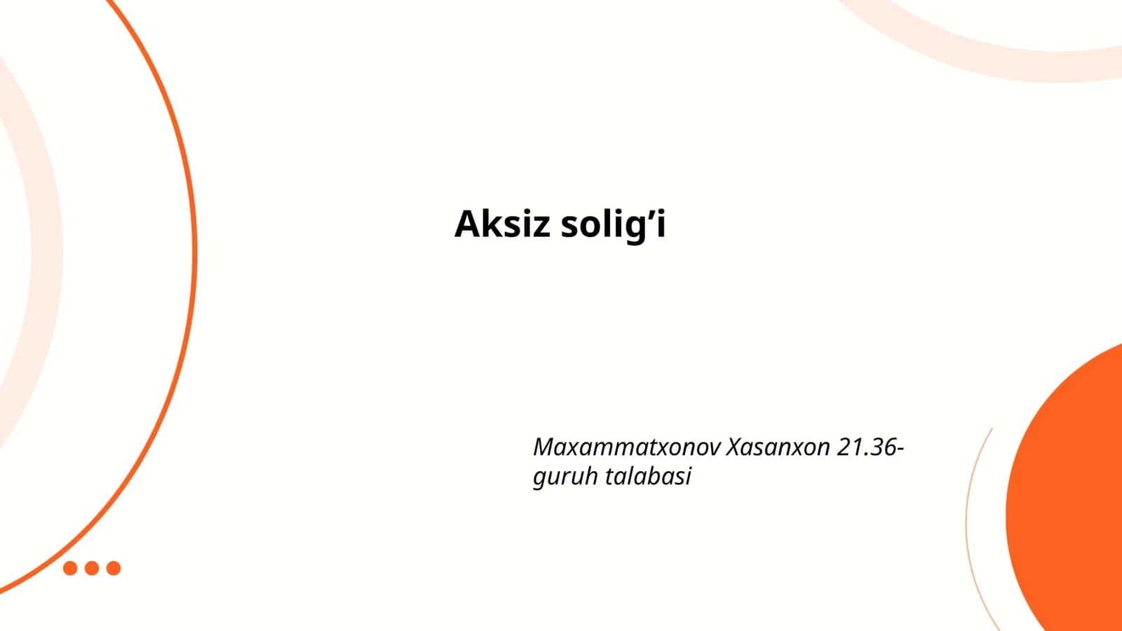 Aksiz solig'i 1