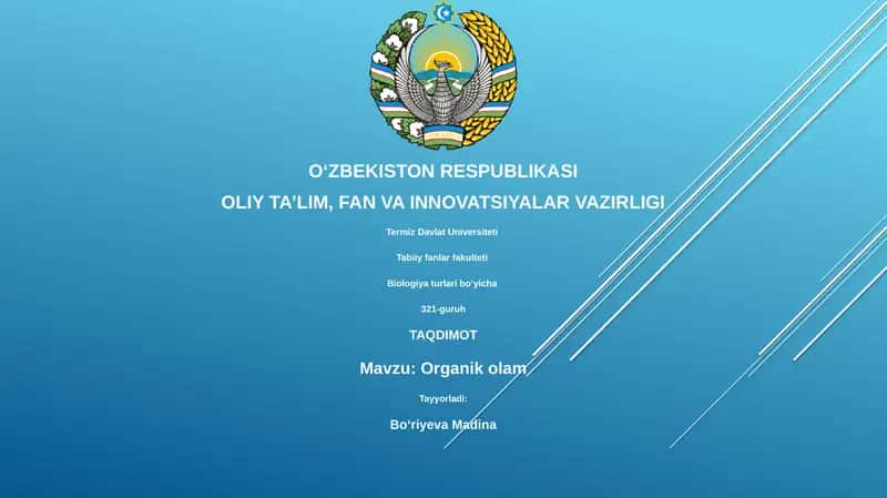 Organik olam 1