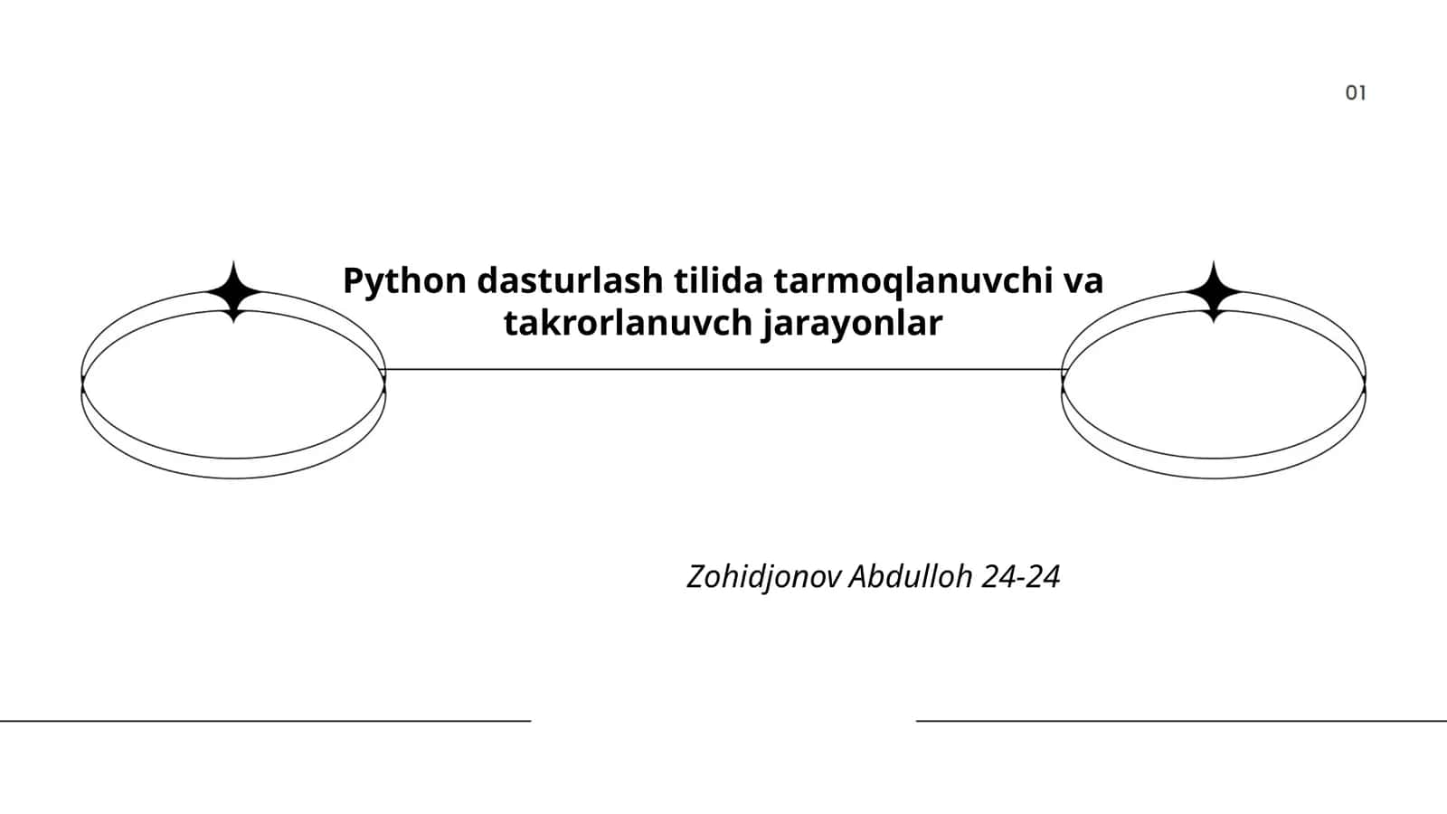 Python dasturlash tilida tarmoqlanuvchi va takrorlanuvch jarayonlar 1