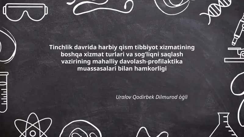 Harbiy Qism Tibbiyot Xizmati 1