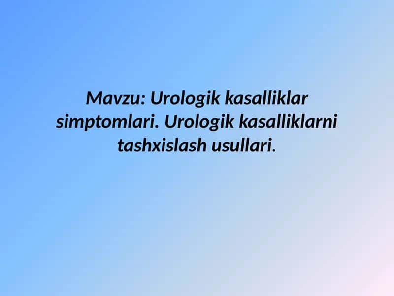 mustaqil ish. prezentatsiya 1