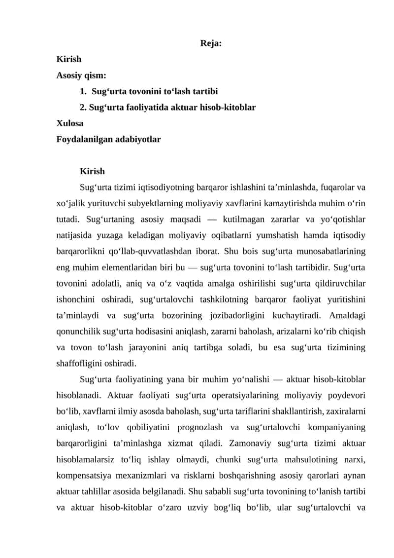 Sug‘urta tizimi 1