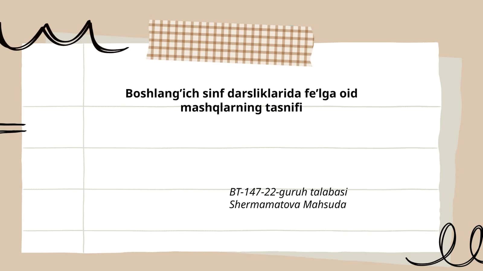 Boshlang’ich sinf darsliklarida fe’lga oid mashqlarning tasnifi 1