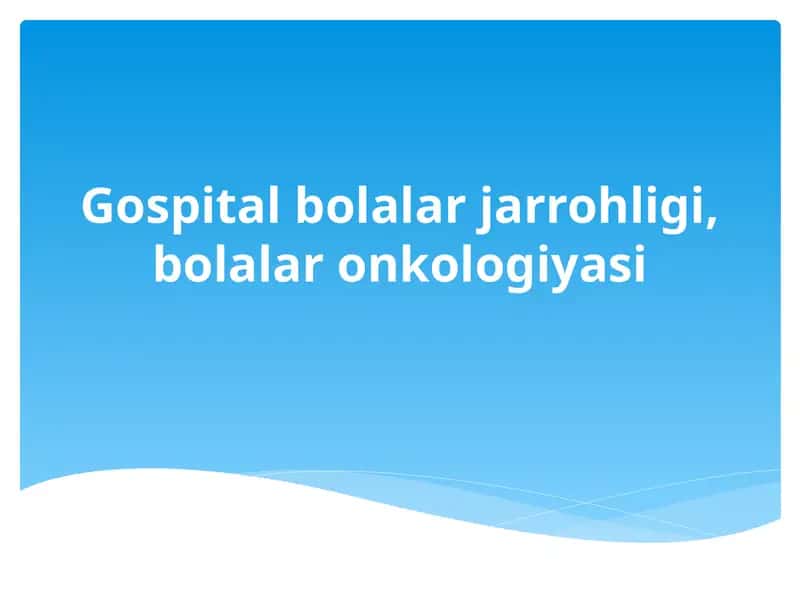 Karim Xojiyevich Tagirov bolalar xirurgiyasi 1