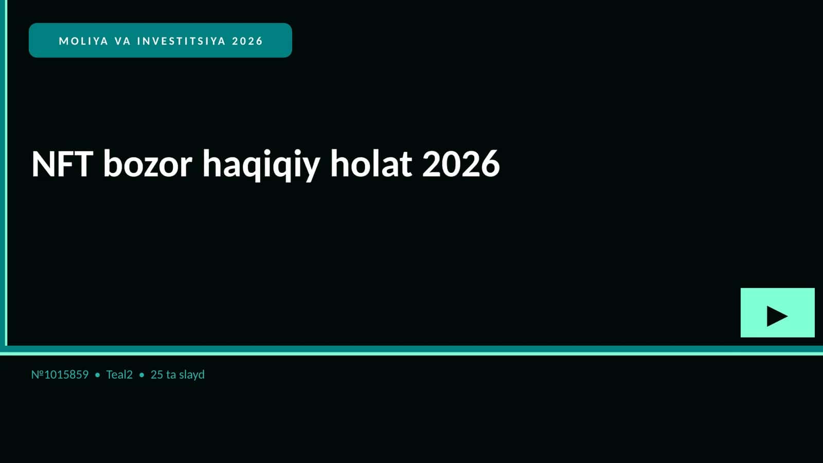 NFT bozor haqiqiy holat 2026 1