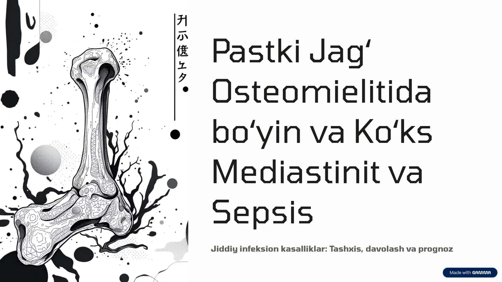 Pastki Jagʻ Osteomielitida boʻyin va Koʻks Mediastinit va Sepsis 1
