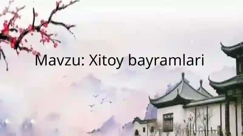 Xitoy bayramlari 1