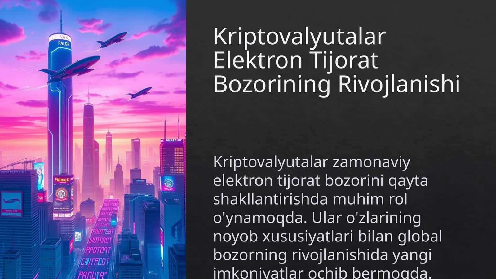Kriptovalyutalar Elektron Tijorat Bozorining Rivojlanishi 1